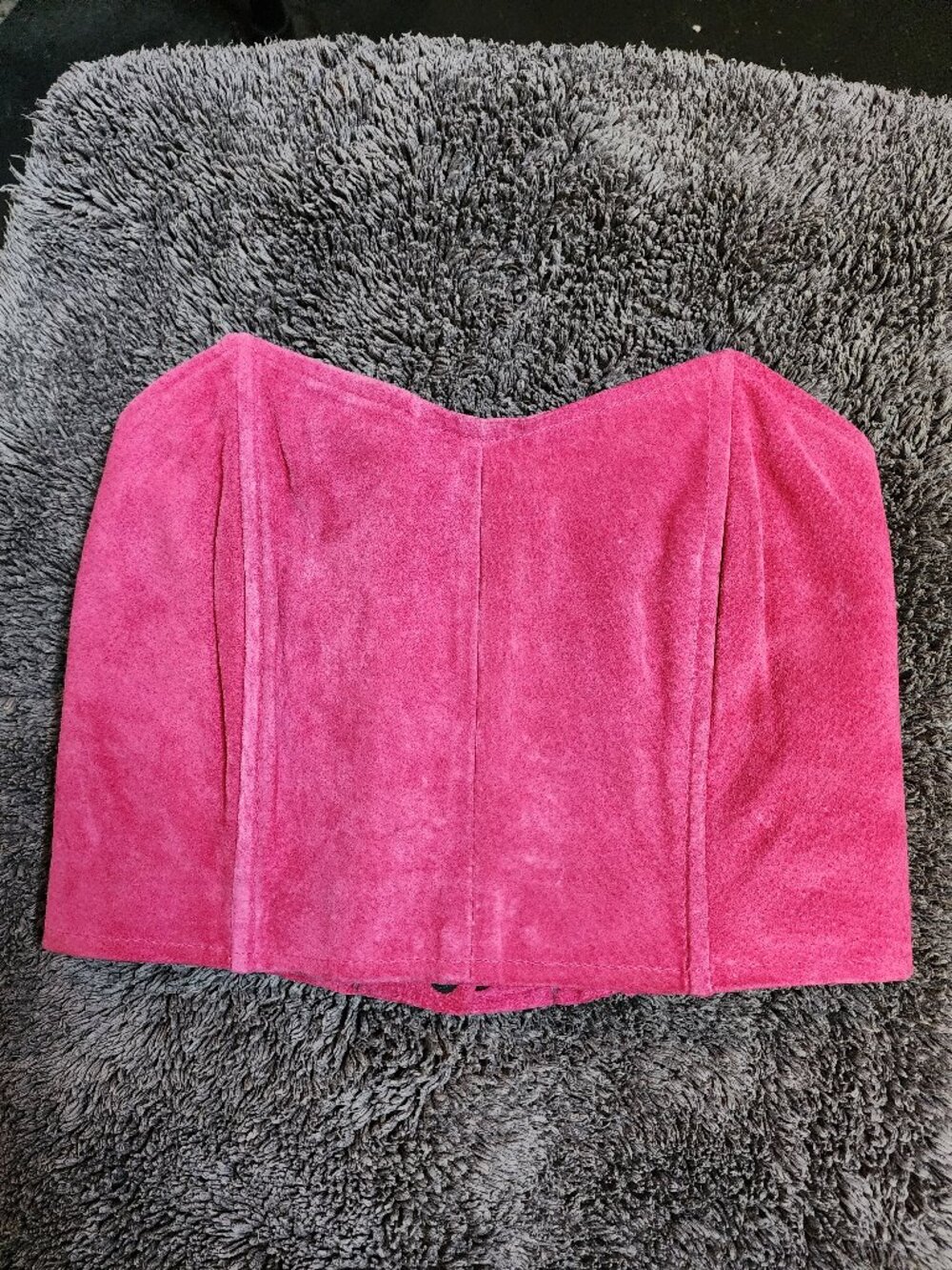 Don't Stop Pink Suede Cami with lining